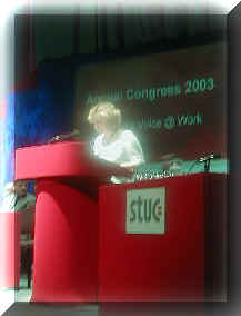 Jean-Anne Goodbrand, Moray UNISON Chair at STUC 